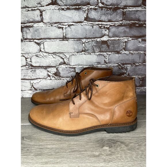 Timberland Lafayette Park Brown Leather Chukka Lace Up Boots Men Sz 12M US/46EU main image 4